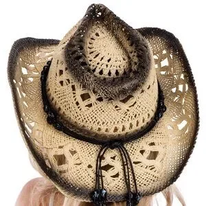 Elegant Beige and Black Women\'s Western Hat Ezra Western Hat | Women main image 2